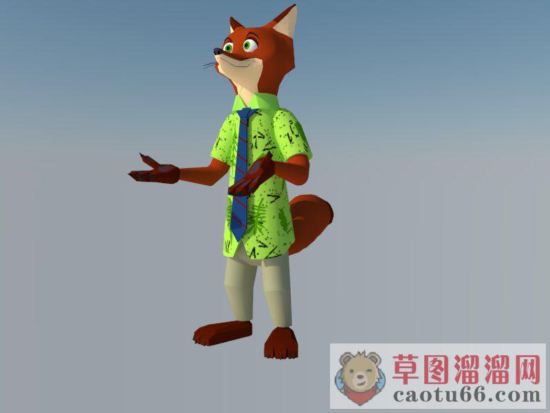 狐狸人物SU模型