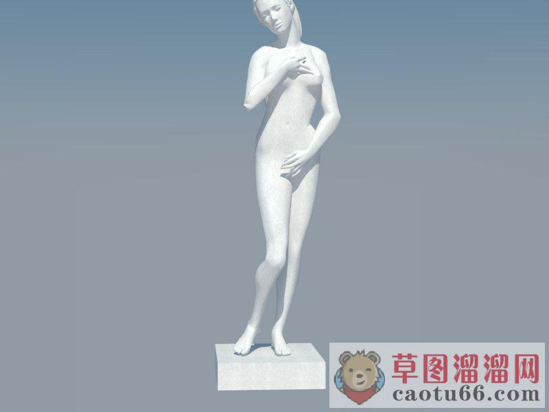 欧式女人人物SU模型