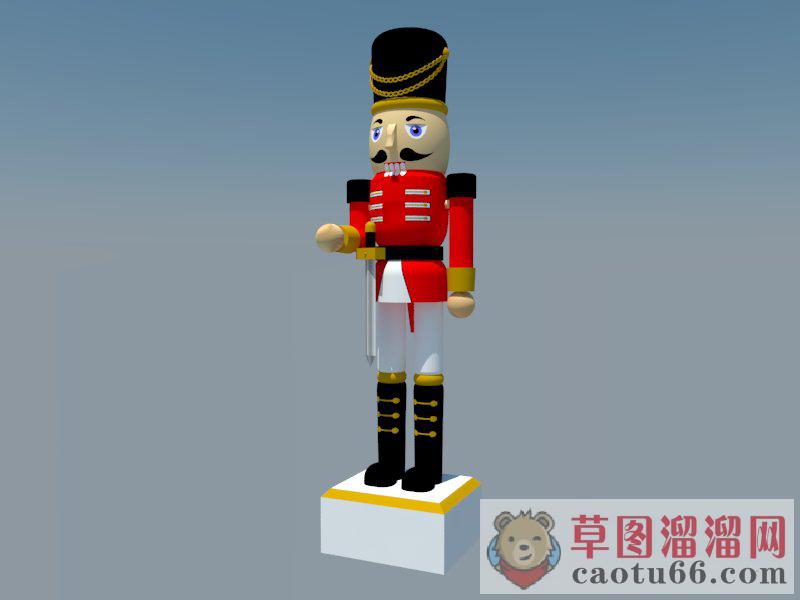 胡桃夹子卫兵卡通人物SU模型
