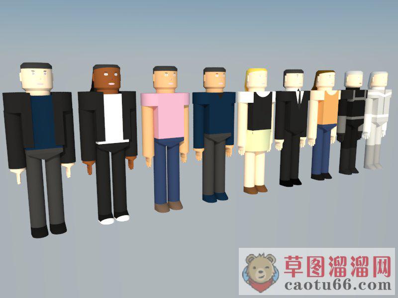 乐高玩具人物SU模型