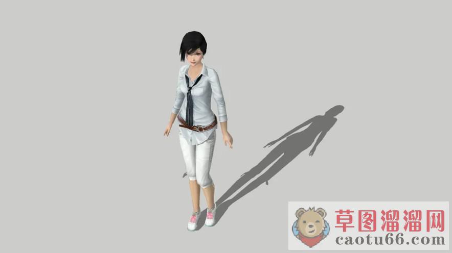 3D美女人物SU模型