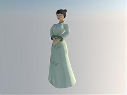 古代女子人物SU模型