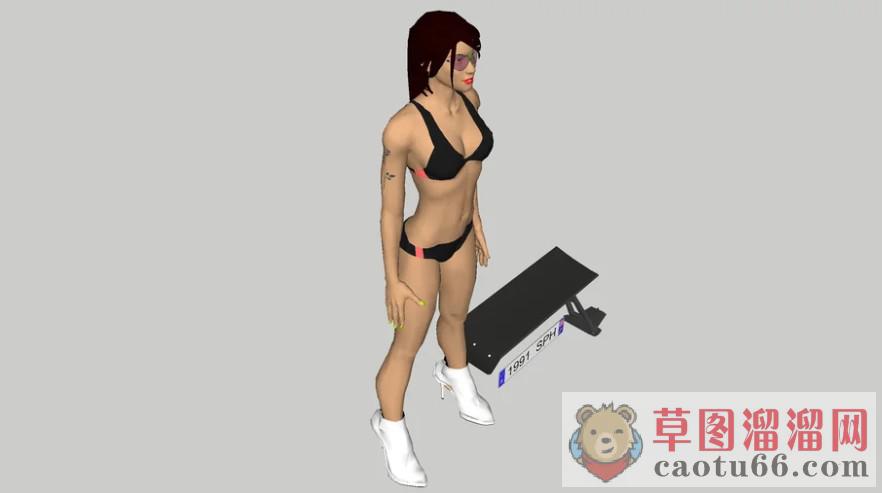 3D日本比基尼SU模型
