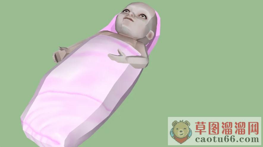 婴儿人物SU模型