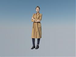 韩国女人美女SU模型