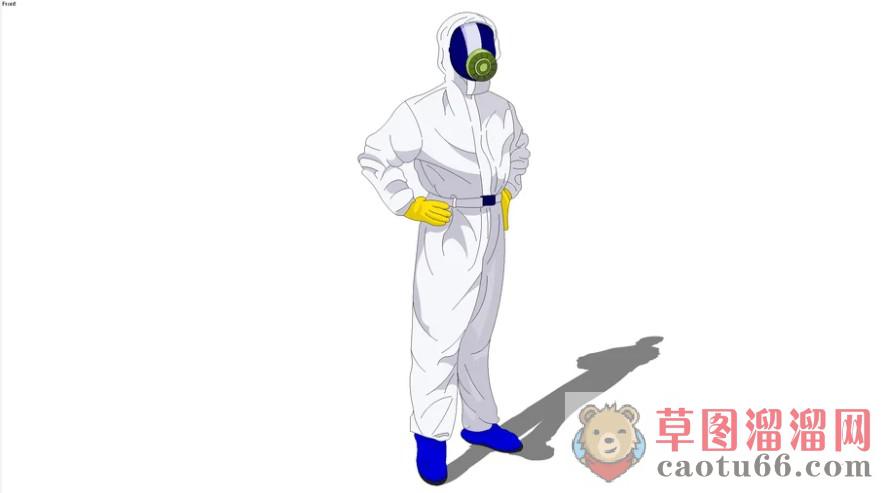 2D医护人员医生SU模型