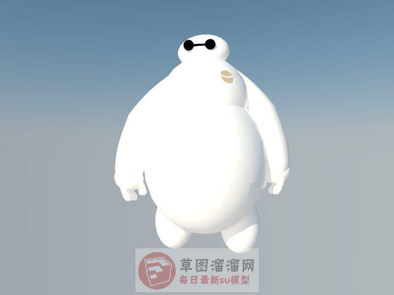 超能战士大白SU模型