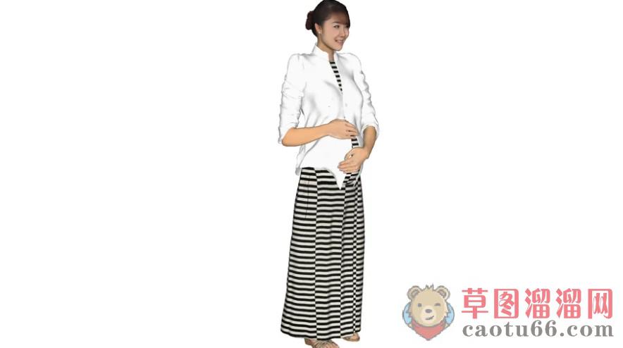 3D美女人物SU模型