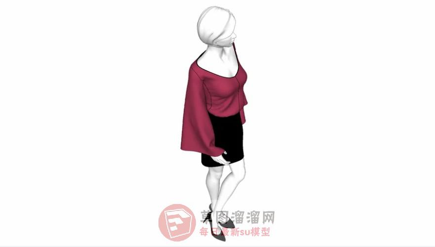 服装店假人模特SU模型