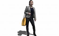 女人妇女人物SU模型