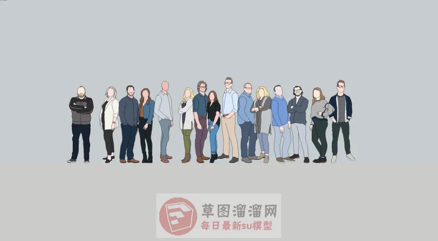 人物SU模型