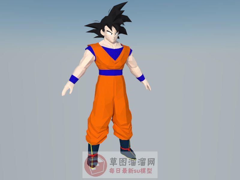 七龙珠孙悟空SU模型