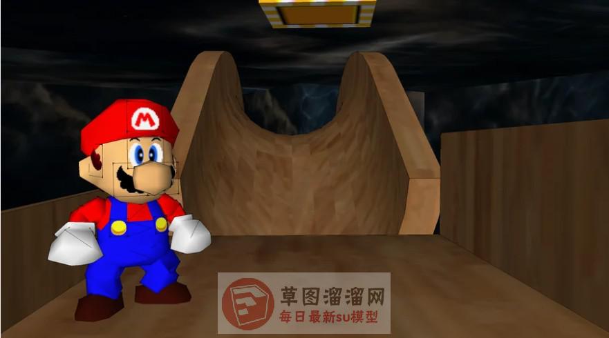超级马里奥人物SU模型