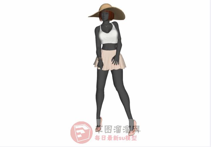 女假人模特SU模型
