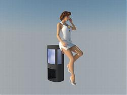 性感女人人物SU模型