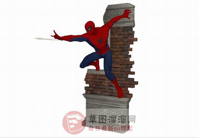 超凡蜘蛛侠人物SU模型
