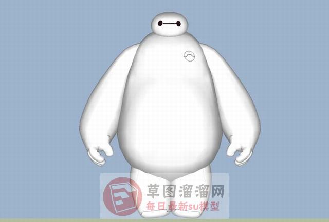 超能战队大白人物SU模型
