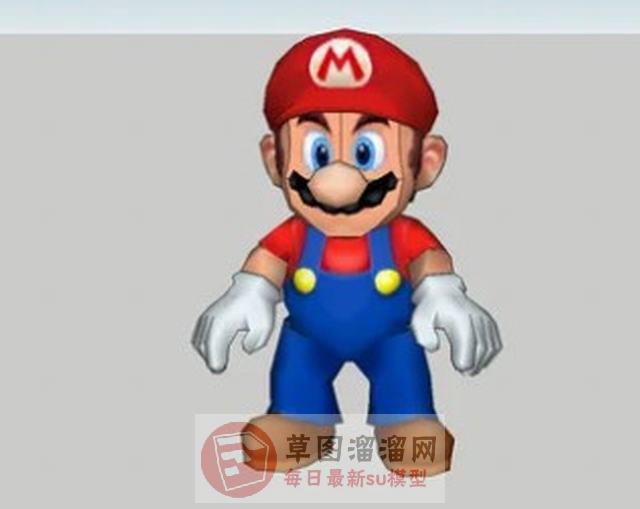 卡通超级玛丽SU模型
