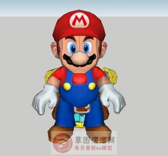 超级马里奥卡通SU模型