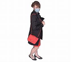 口罩女人人物SU模型