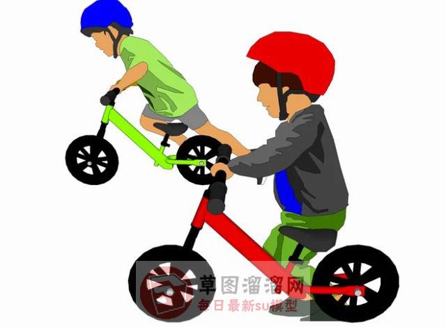 2D剪影人物SU模型