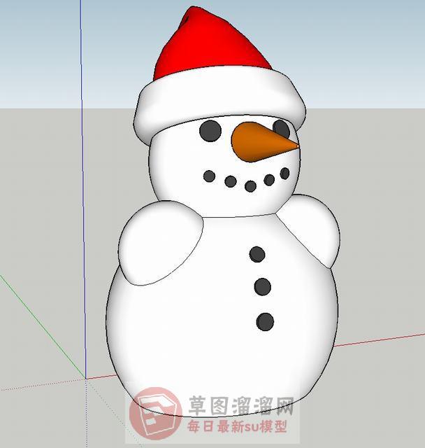 圣诞雪人SU模型