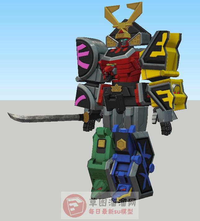 日本武士机甲SU模型