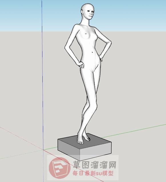 服装假人模特SU模型