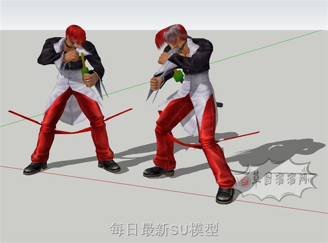 八神拳皇人物SU模型