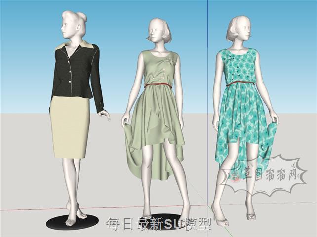 服装假人模特SU模型