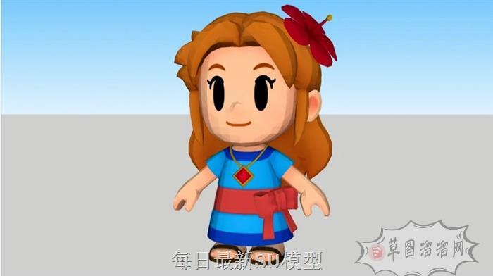 塞尔达传说马林卡通SU模型