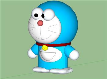 机器猫哆啦A梦卡通SU模型