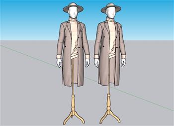 服装假人模特SU模型