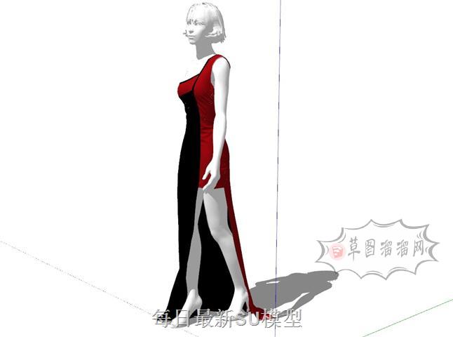 服装假人模特SU模型