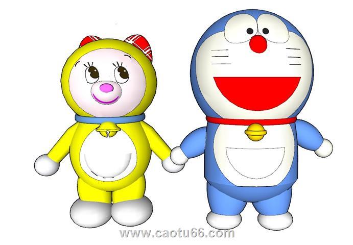 哆啦A梦机器猫哆啦美SU模型