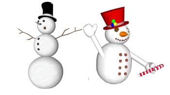 圣诞节雪人SU模型