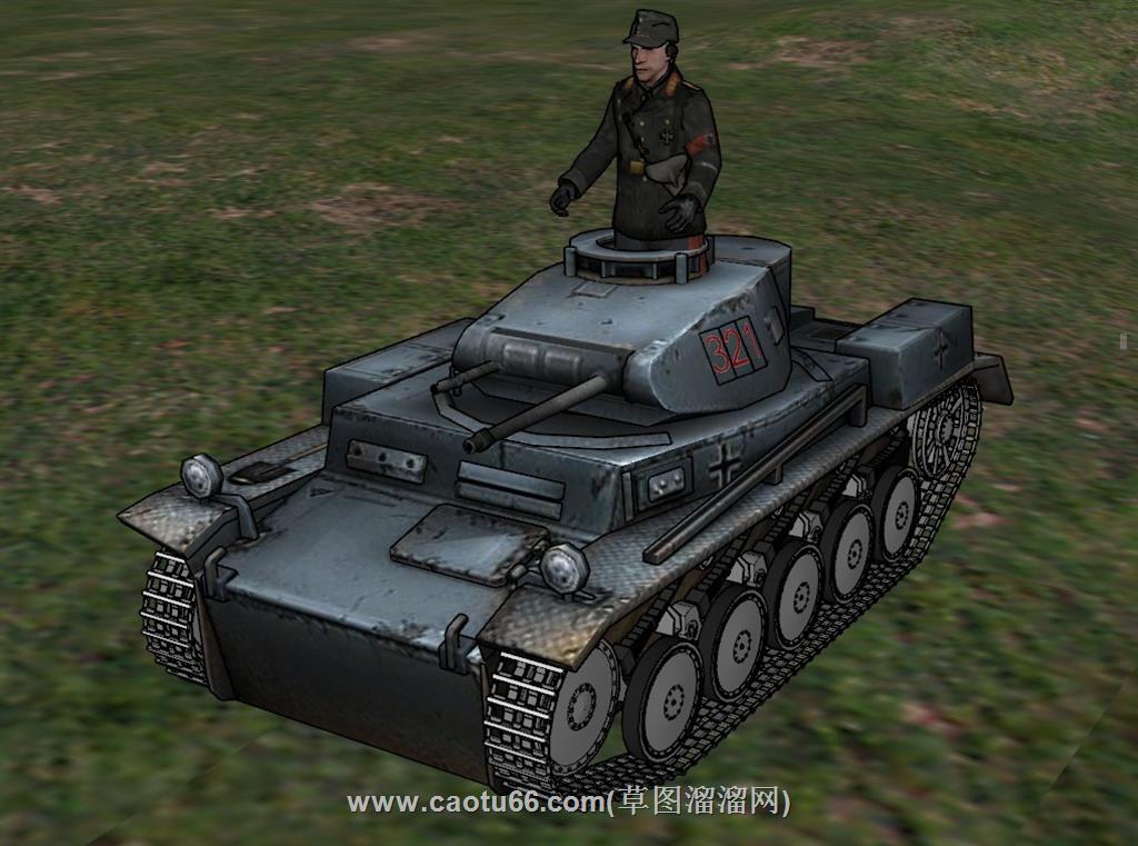 坦克战士士兵SU模型
