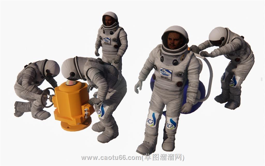 宇航员太空人SU模型