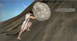 石头男人火山SU模型