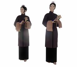 京剧花旦SU模型