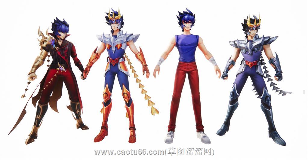 圣斗士星矢人物SU模型