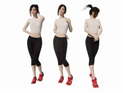 美女人物SU模型