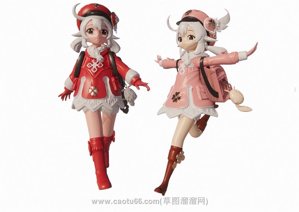 女孩手办玩偶SU模型
