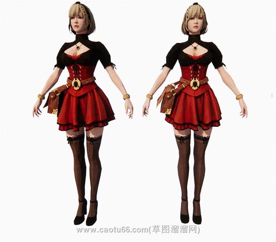 美女人物手办SU模型
