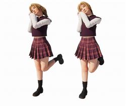 学生美女人物SU模型