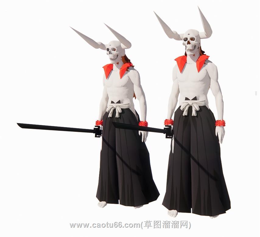 骷髅头武士SU模型