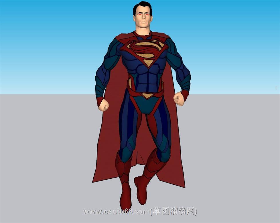 超人人物SU模型