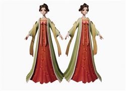 古代美女人物SU模型