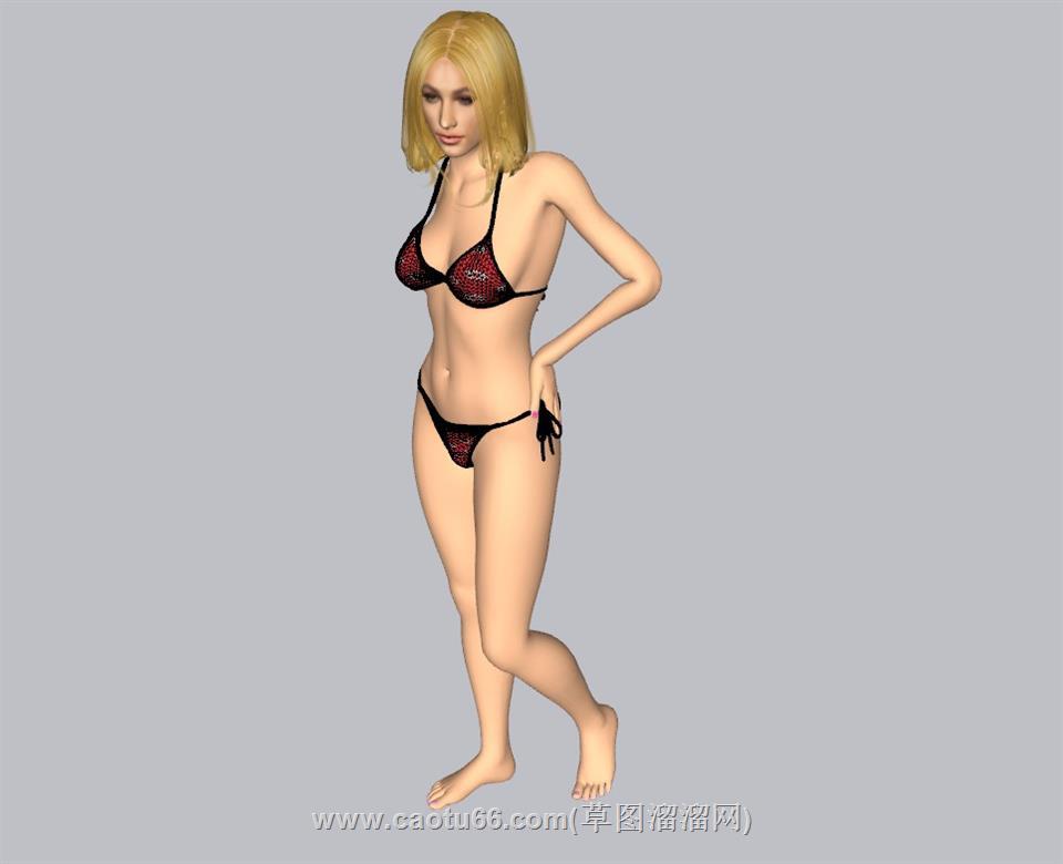 比基尼美女SU模型