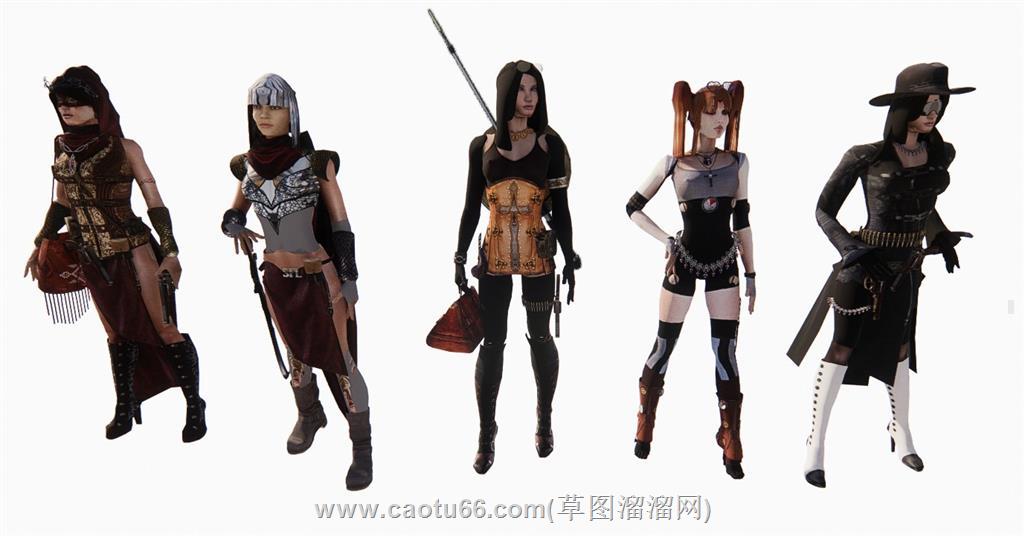 3D游戏人物SU模型